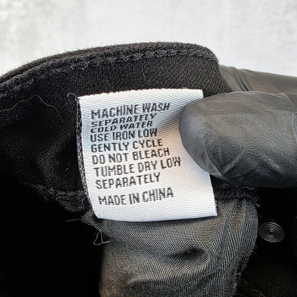 Bamboo Original Denim Jeans Womens 3 Black Bootcut Low Rise Rhinestone Studded - Picture 12 of 12